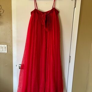 Free People Red Maxi Dress